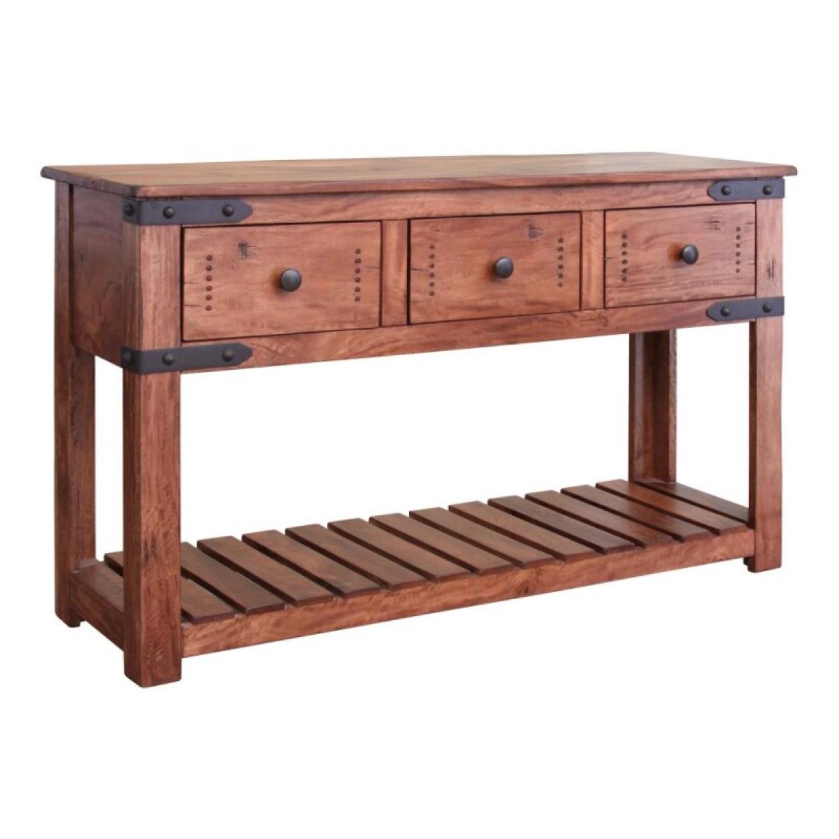 3 Drawer Sofa Table - Parota II - Image 2