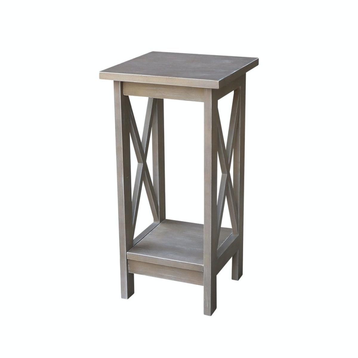 Home Accents - 24''H X Side Plant Stand in Taupe Gray - Image 2