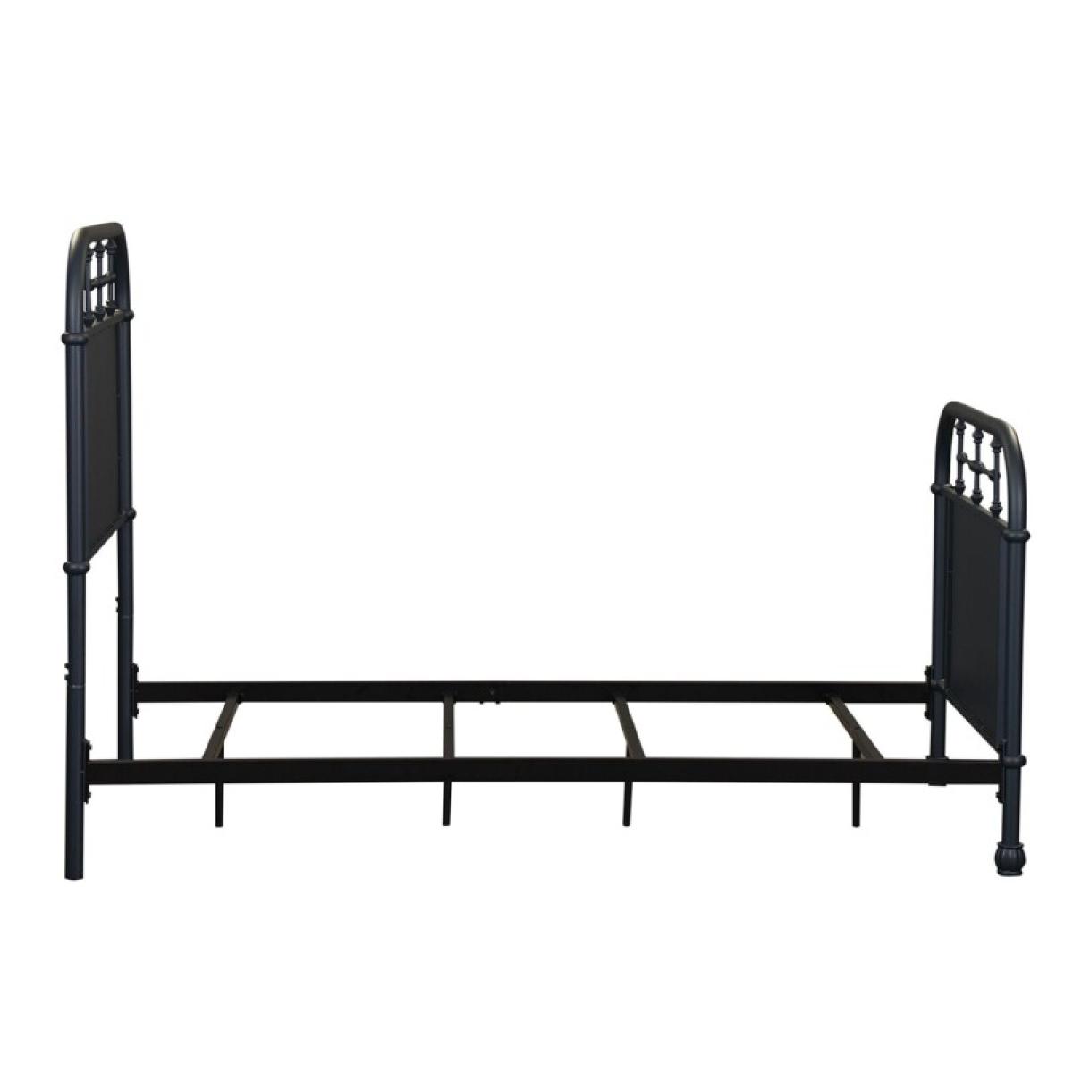 Vintage Series Twin Metal Bed - Navy - Image 4