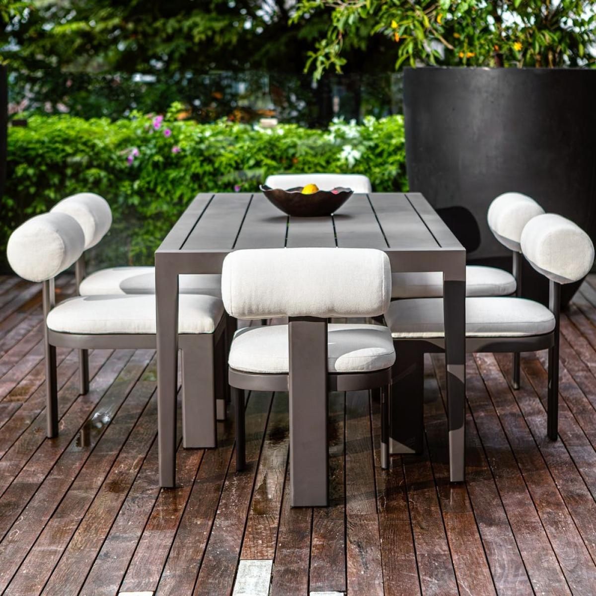 Bolster Back Outdoor Dining Chair - Image 5