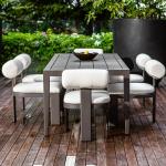 Bolster Back Outdoor Dining Chair - Image 5