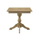 Build Your Own Pedestal Table w/ 36" Square Tabletop w/ Reverse Bevel Edge - Image 23