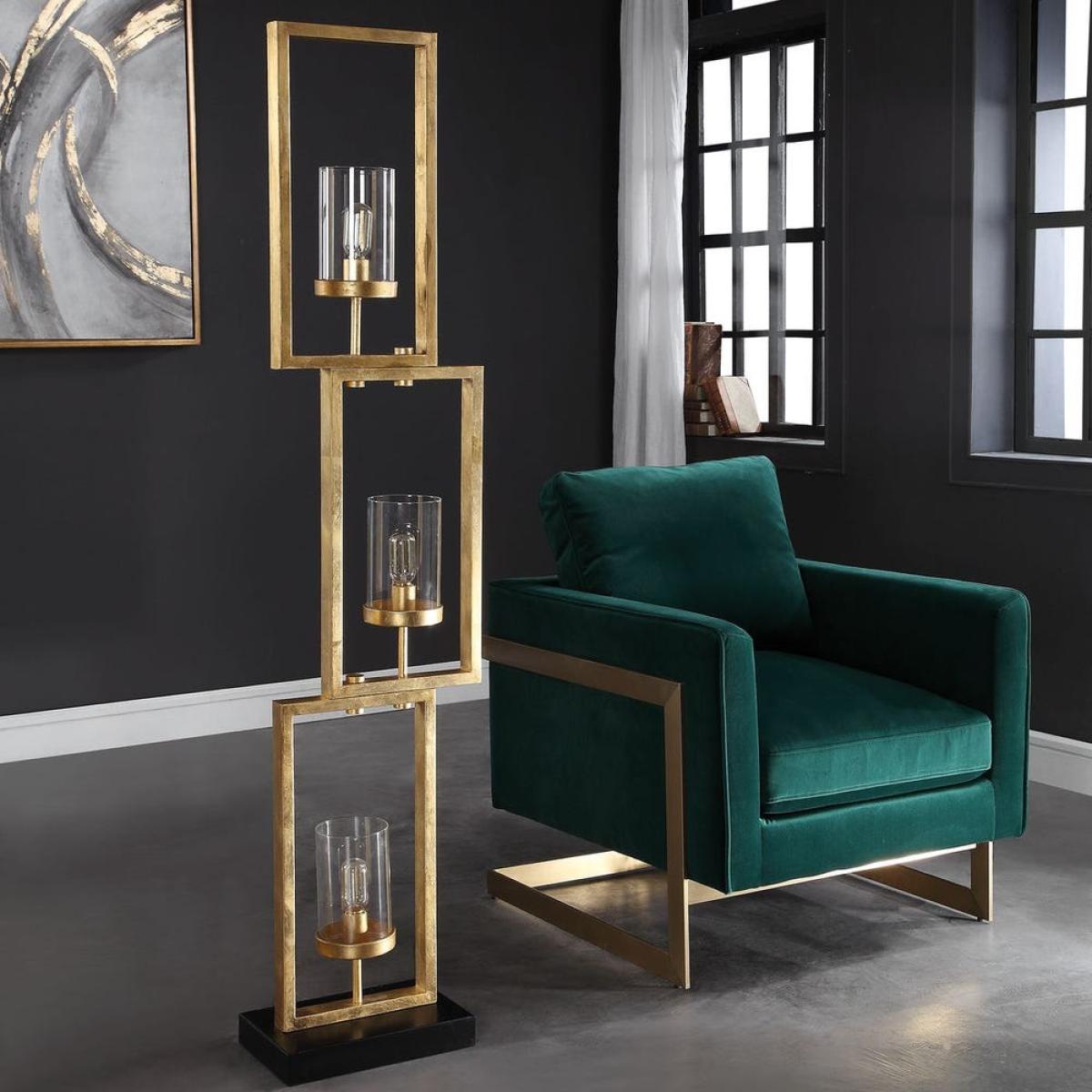 Cielo Floor Lamp, Gold - Image 3