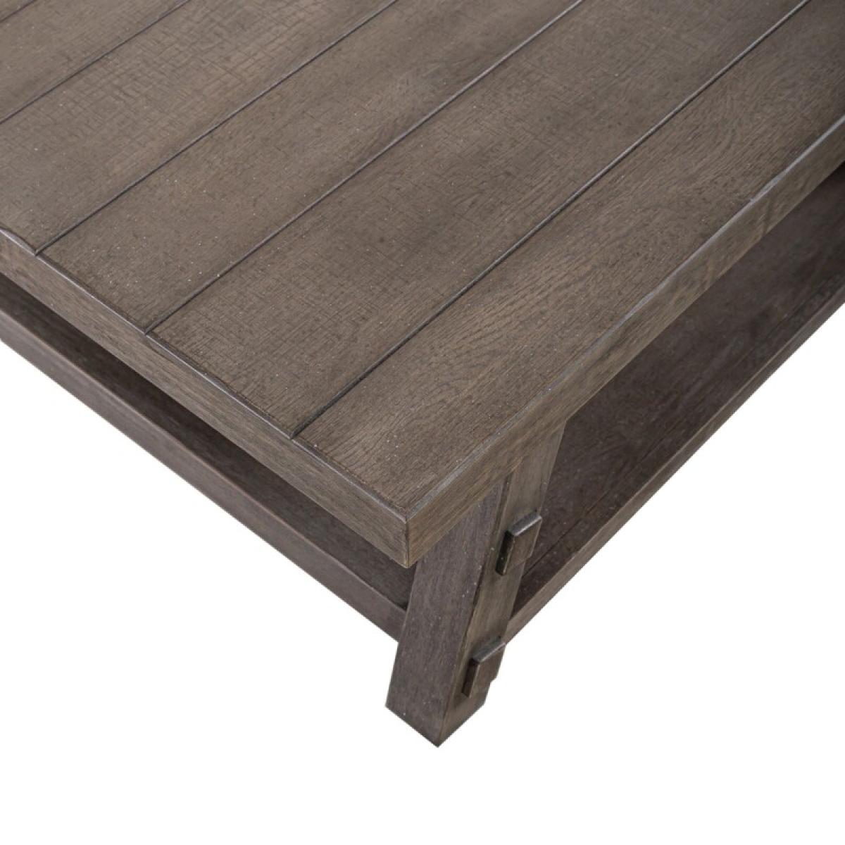 Modern Farmhouse Oversized Square Cocktail Table - Image 7