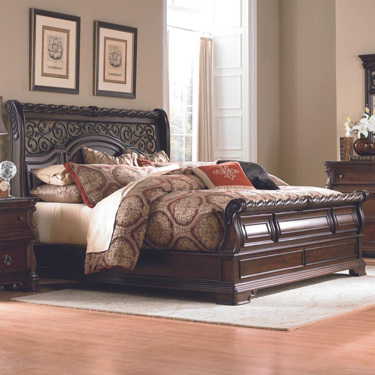 Arbor Place Queen Sleigh Bed, Dresser & Mirror, Night Stand - Image 4