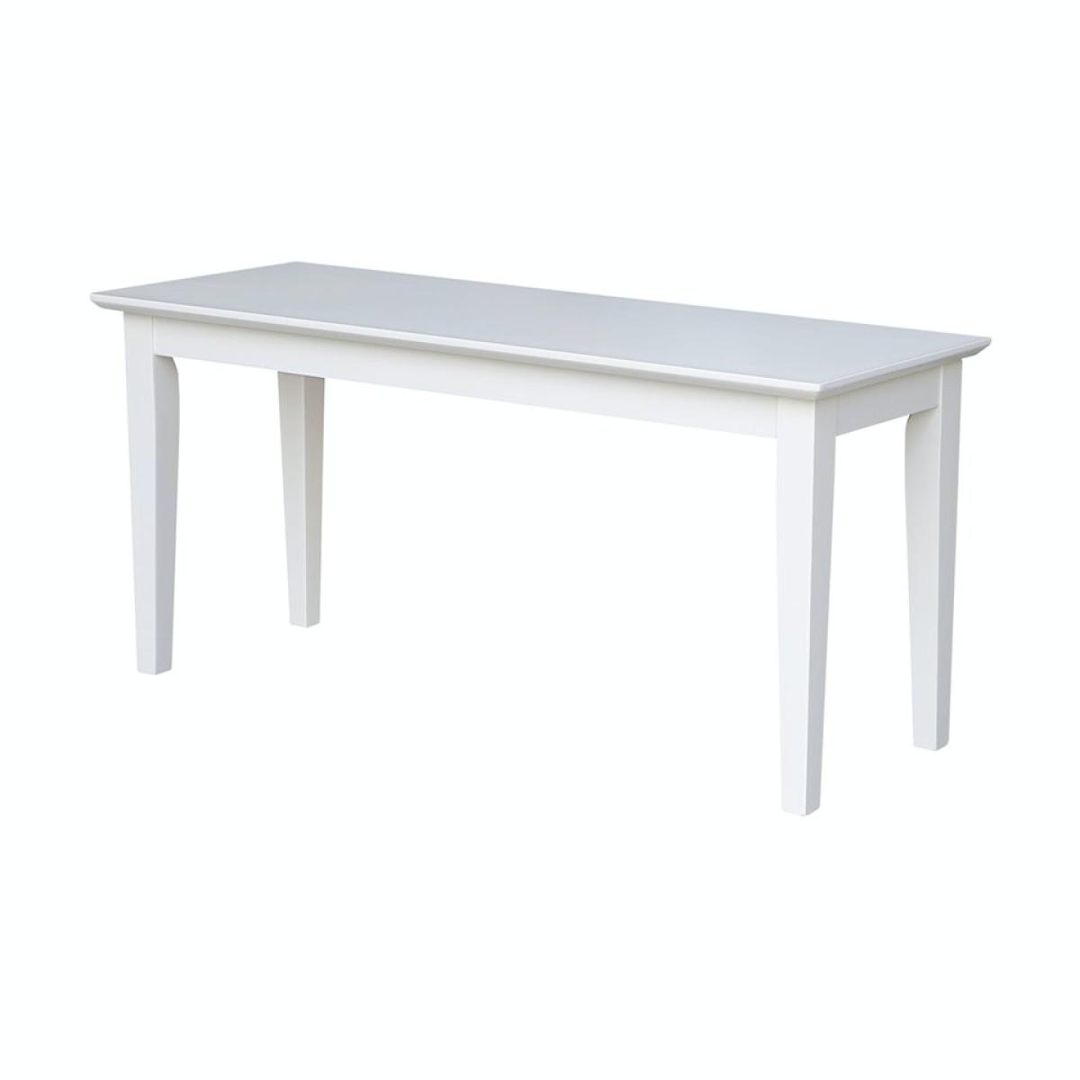 896550b24b3bca404a9087ca499abc77 Dining Essentials - Shaker Bench in Pure White - Image 1