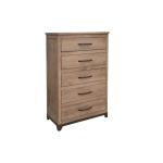 5 Drawer Chest - Natural Parota