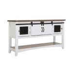 2 Sliding Doors 2 Metal Mesh Doors Sofa Table - Pueblo - Image 7