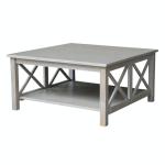 Home Accents - Square Coffee Table in Taupe Gray