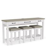 Sofa Table W/3 Stools - Image 6