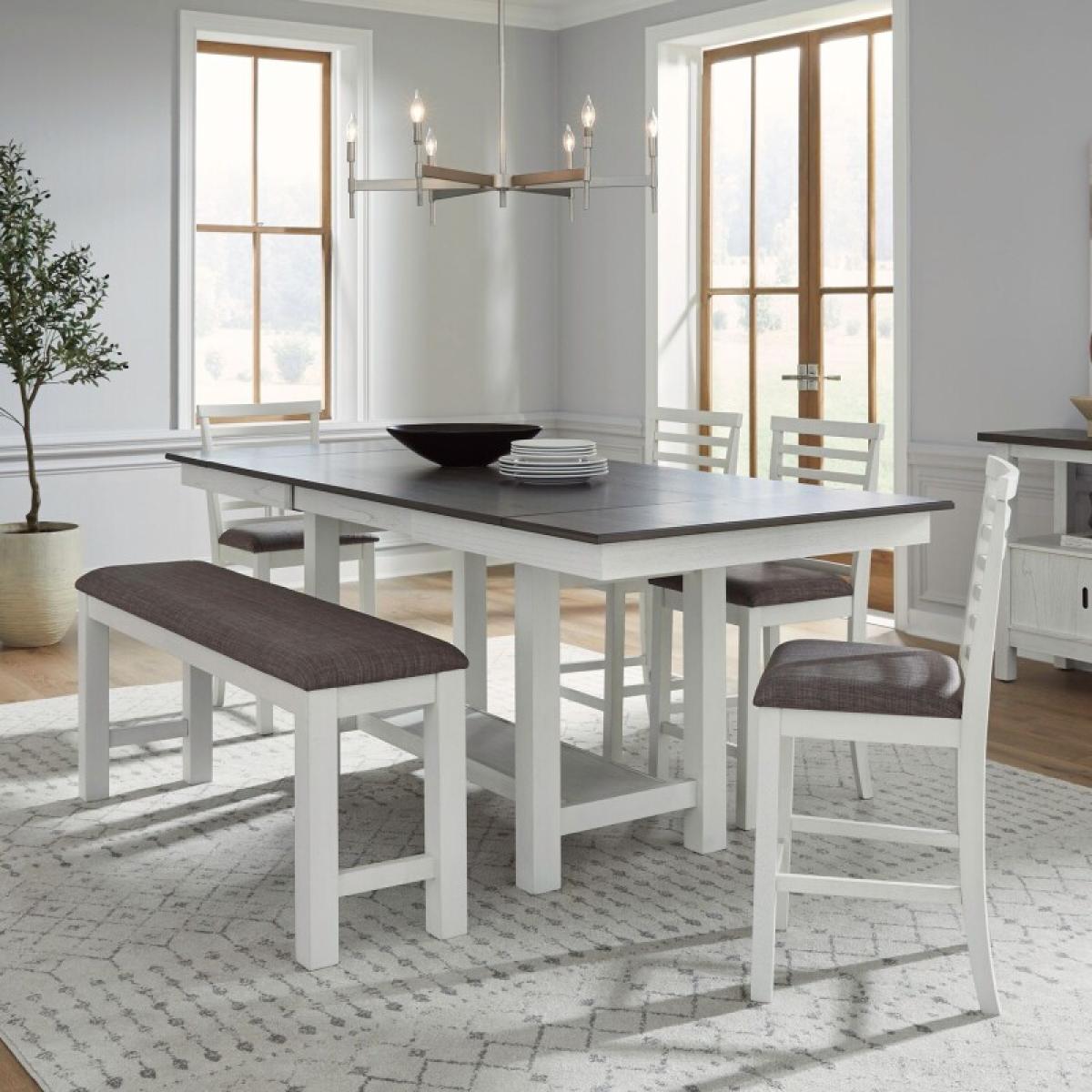 Brook Bay 6 Piece Gathering Trestle Table - Image 2