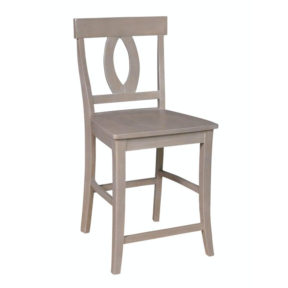8a75c92a4a9de18250355ab3d9de742b Cosmopolitan Collection - 24" Verona Stool in Taupe Gray - Image 1