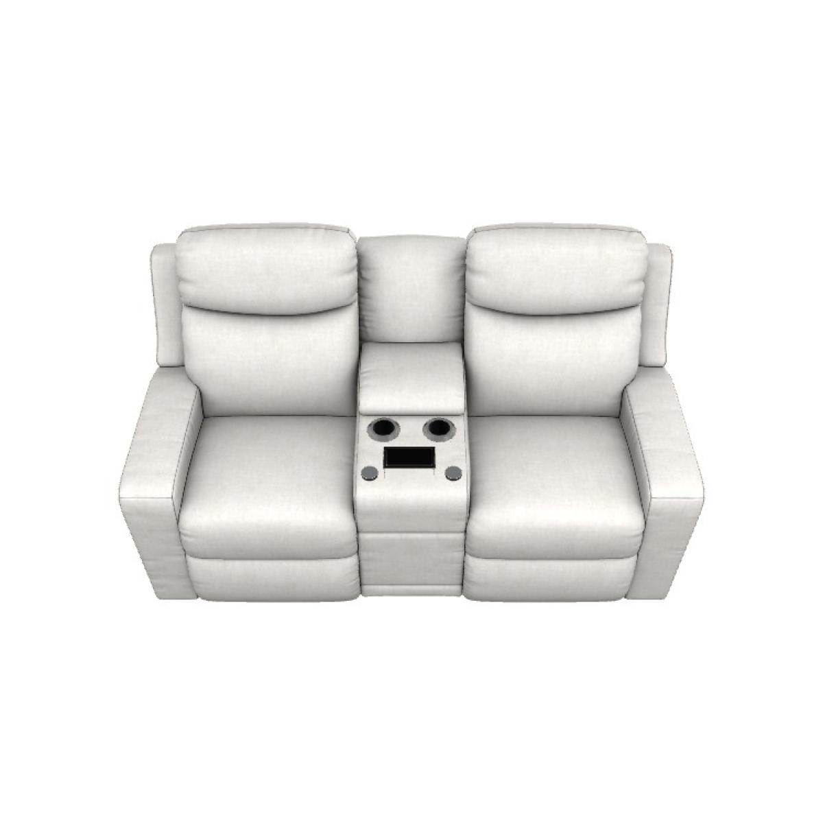 Emmons Power Reclining Loveseat W/ Headrest & Console - Image 2