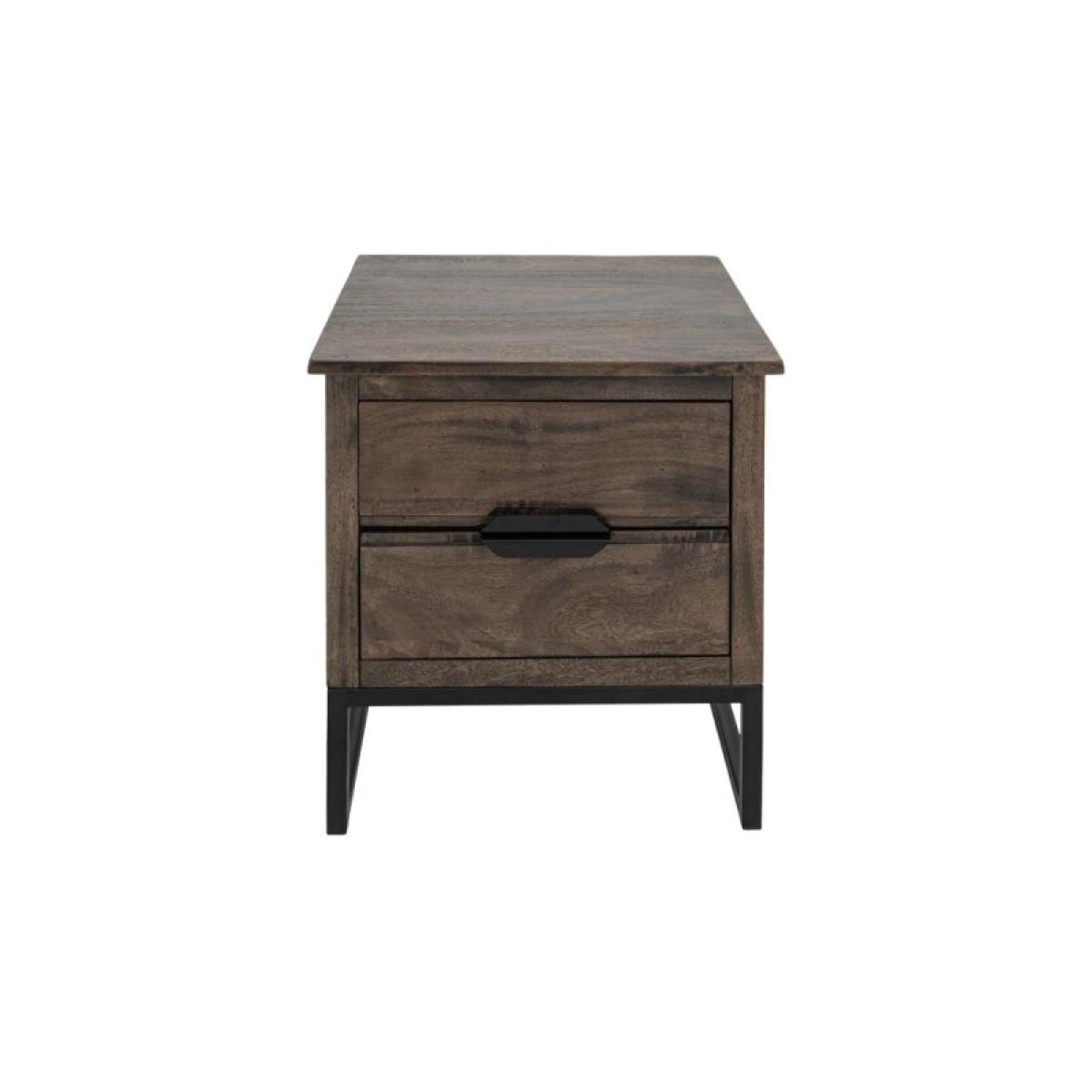 2 Drawer End Table - Dark Mita - Image 3