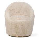 Crue Swivel Chair, Sheepskin