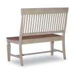Vista Collection Slat Back Bench in Hickory & Stone - Image 3