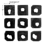 Bahati Wood Wall Decor, Ebony, S/9 - Image 9