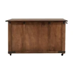 Parota 3 Drawer 4 Doors 2 Sliding Doors Wood Island - Image 3