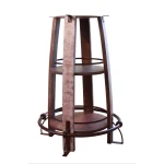 Antique Footrest & Shelves Bistro Table Base
