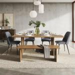 Burke Solid Wood Slab Dining Table - Image 3