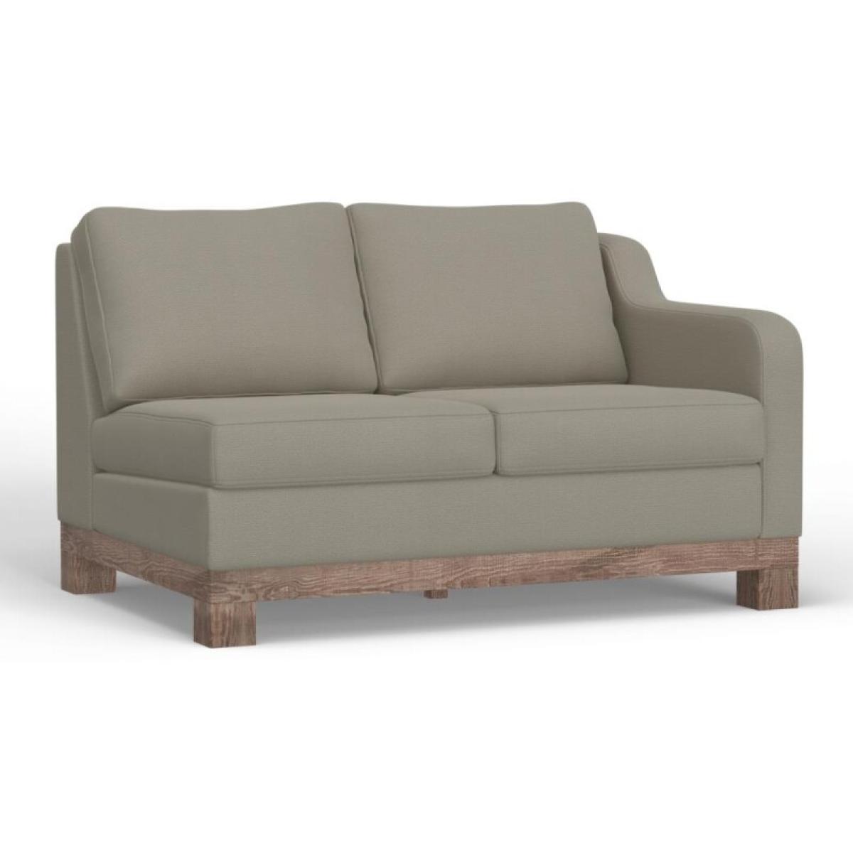 Wooden Frame & Base, Two-Cushion Sectional Right-Arm Loveseat - Samba - Image 2