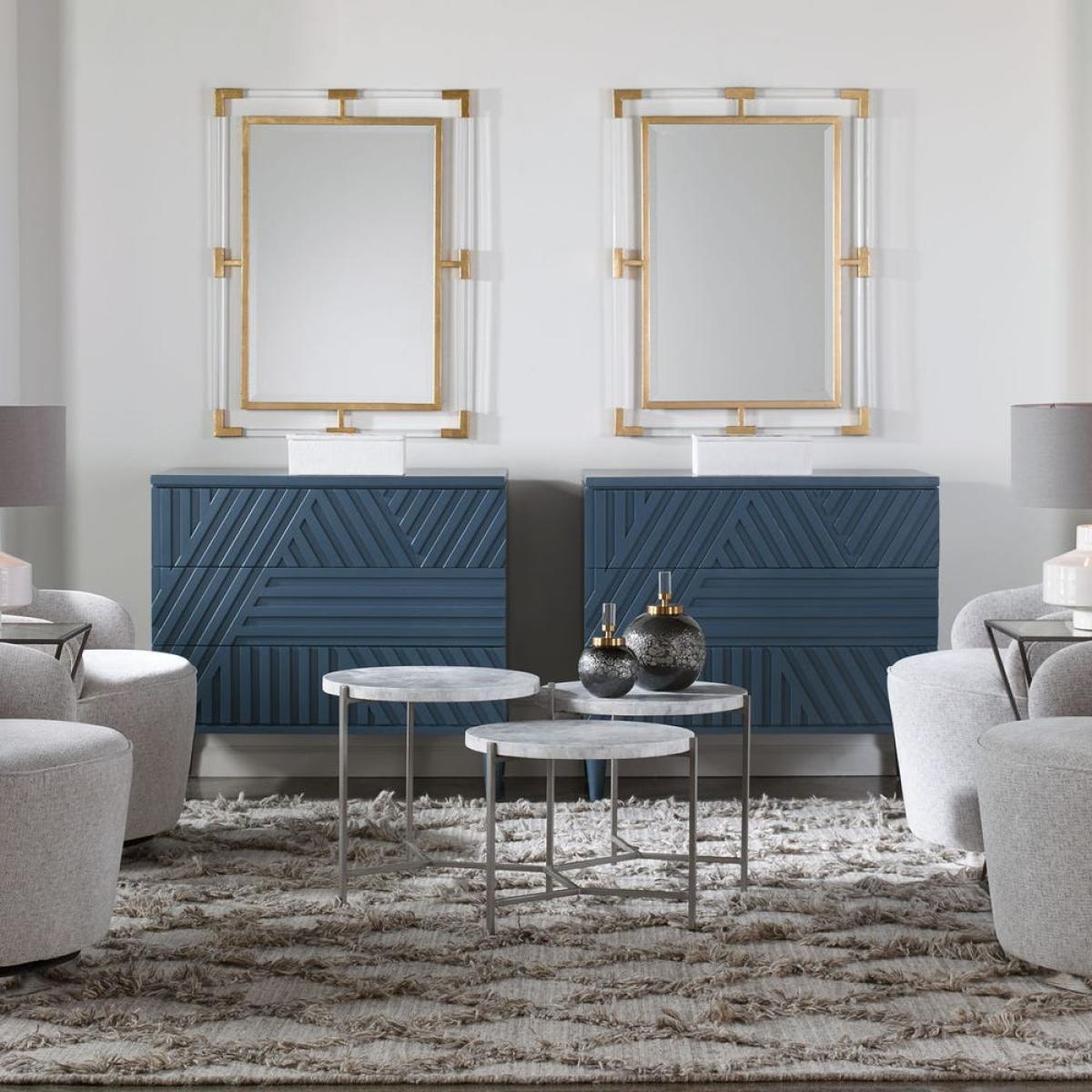 Colby 3 Drawer Chest, Blue - Image 11