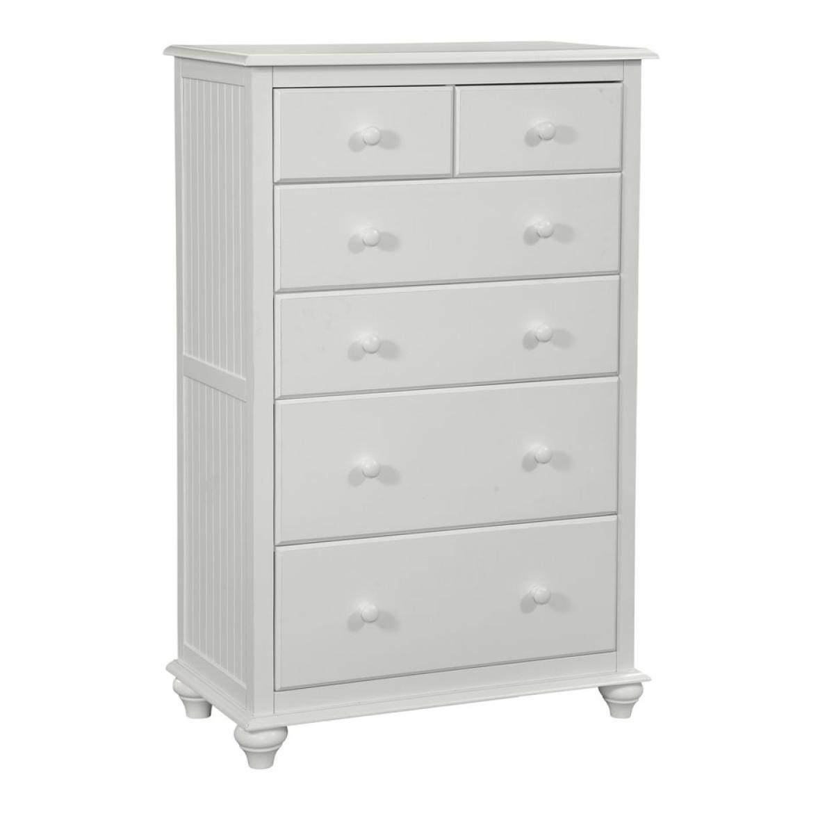 Cottage 6-Drawer Chest in Pure White - Image 2