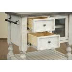 Stone 2 Drawer, 1 Glass Door Kitchen Island - Image 6