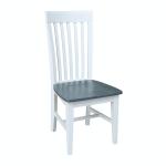 Cosmopolitan Collection - Tall Mission Chair in Heather Gray & White