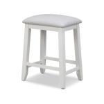 Islamorada 24" Backless Upholstered Stool (1pk) - Dapple Grey and Blanc Finish