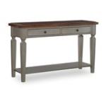 Home Accents - Vista Sofa Table in Hickory & Stone - Image 4