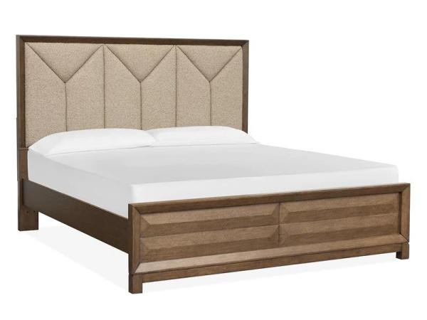 Callisto B6396-75 Complete Cal.King Panel Bed w/Upholstered HB - Image 4