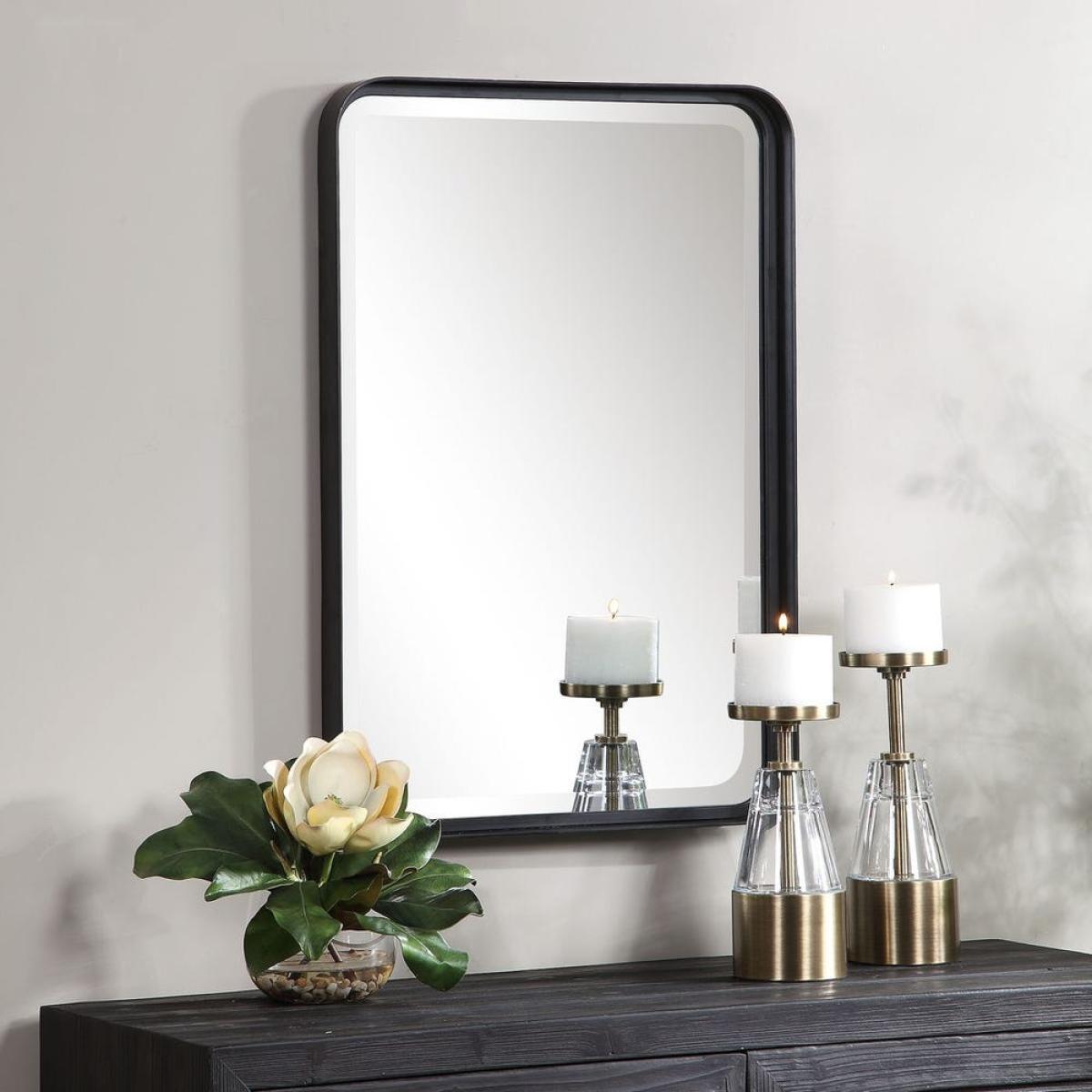 Crofton Vanity Mirror, Black - Image 7