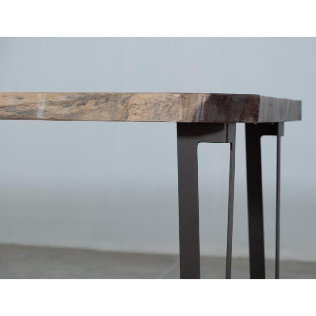 Natural Parota Rectangular Table (Live edge) - Natural Parota - Image 8