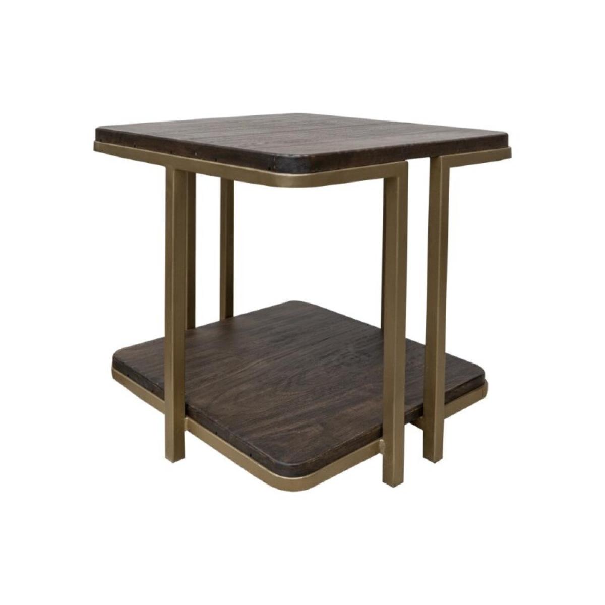 Metal Base End Table - Onix - Image 2