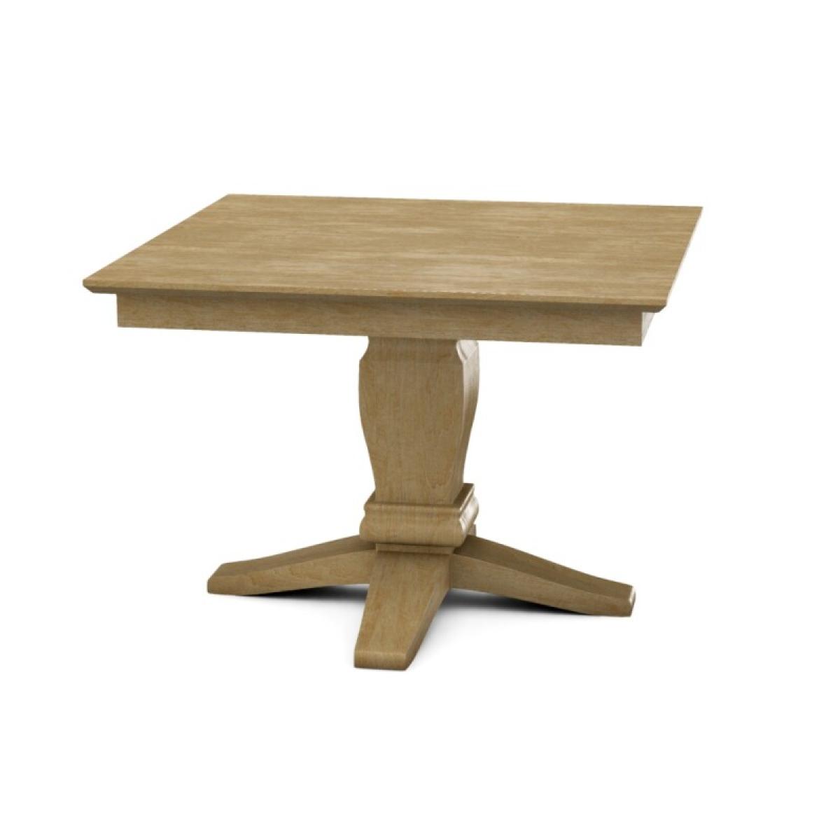 Build Your Own Pedestal Table w/42" Square Top w. Reverse Bevel Edge - Image 24