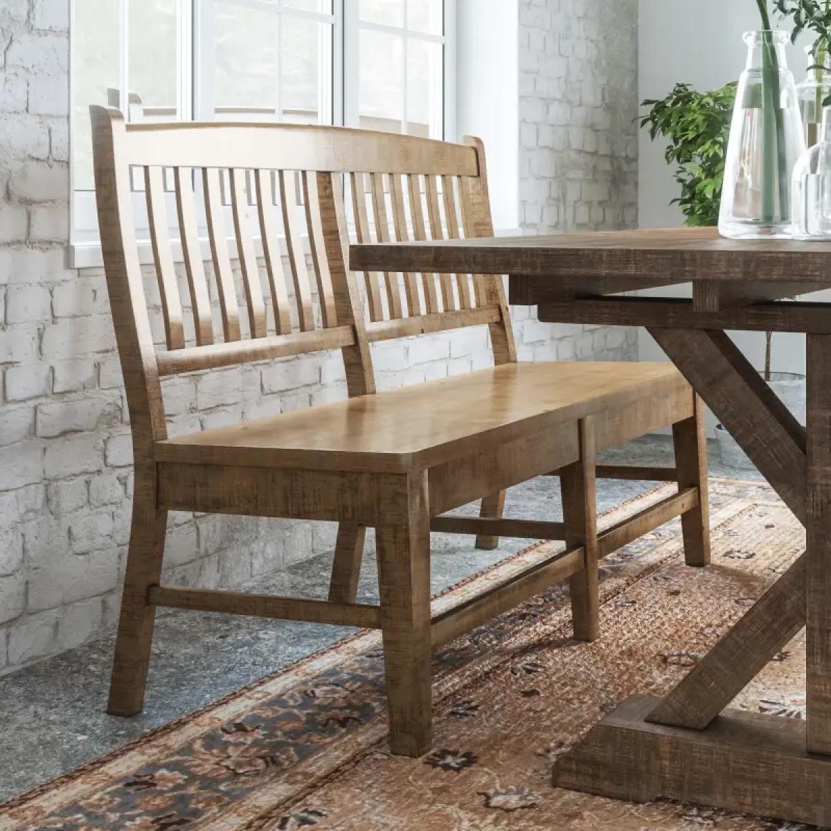 Carlyle Crossing Slatback Bench - Image 3