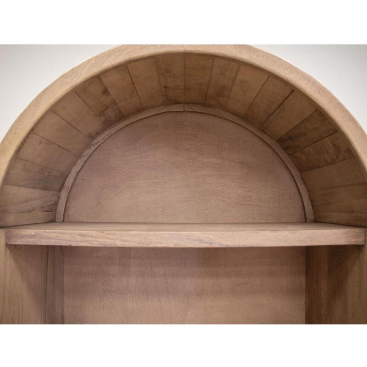 5 Shelves Bookcase - Natural Parota - Image 4