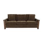 Walnut Wooden Frame, Upholstered Sofa - Image 3