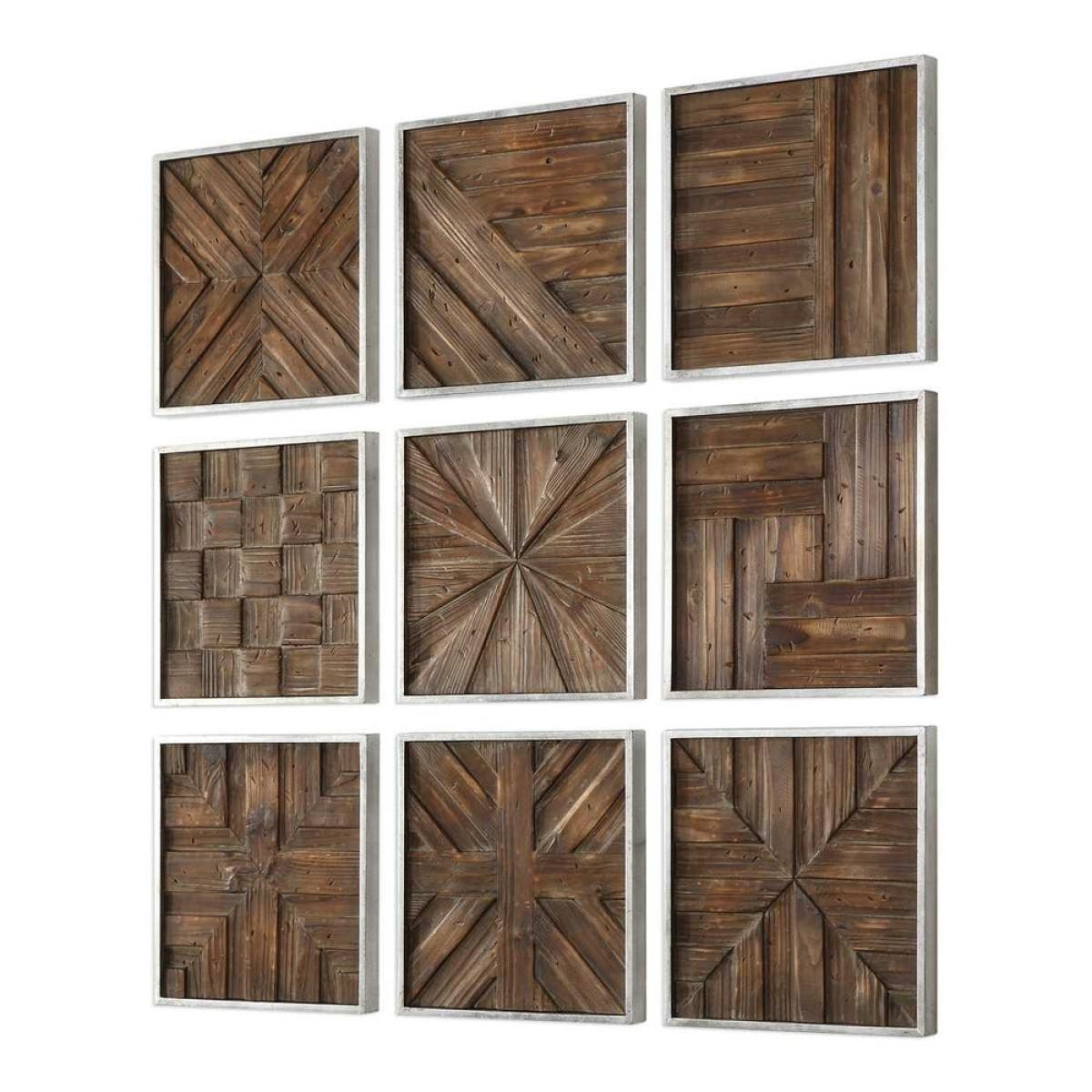 Bryndle Squares Wood Wall Decor, S/9 - Image 4