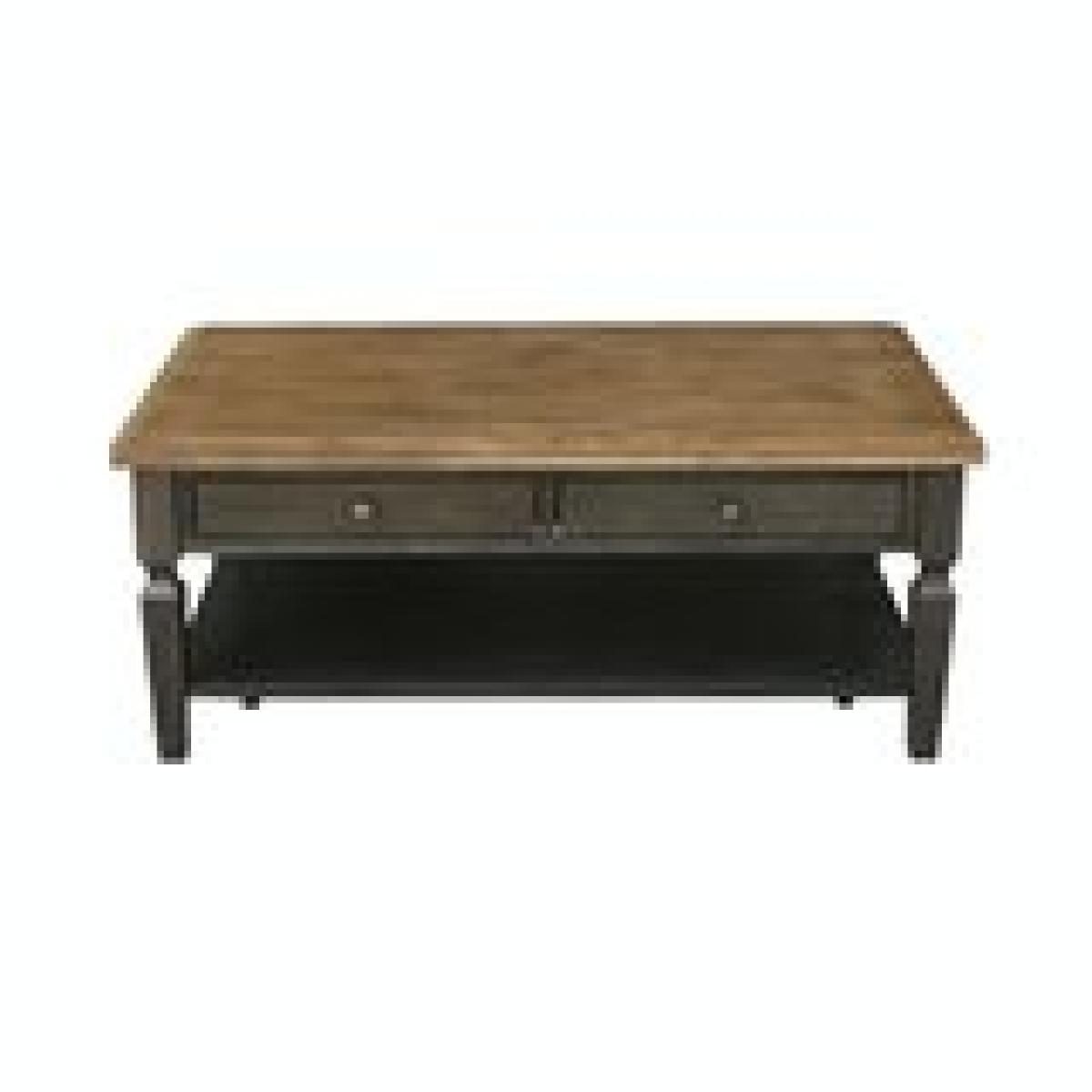 Home Accents - Vista Coffee Table in Hickory & Coal - Image 9