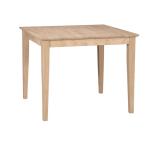 36 x 36 Square Table Top w/ 30" Shaker Leg - T-3636T