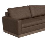 Wooden Frame & Base, Upholstered Square Ottoman - Georgia - Image 5