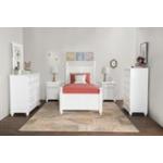 Tykes Bedroom - Pure White Cottage Twin Bed - BD08-201THN - Image 4
