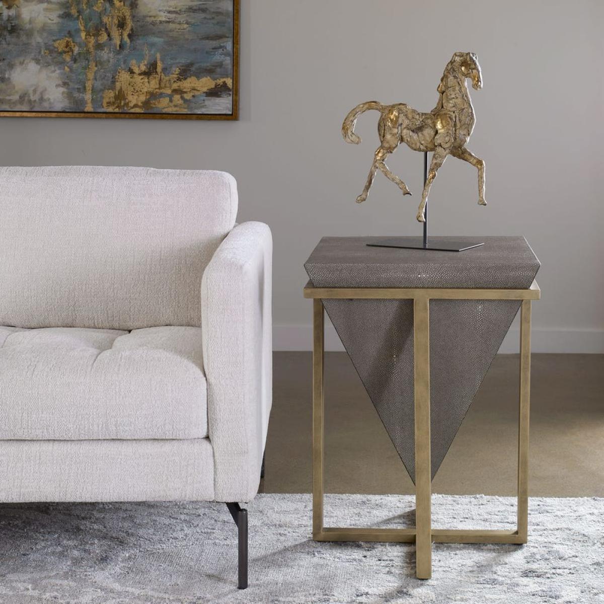 Bertrand Accent Table, Shagreen - Image 4