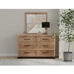 6 Drawer Dresser - Natural Parota - Image 4