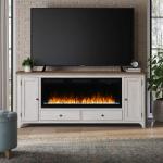 Fireplace TV Consoles 652 80 Inch Console w/ Fire FT