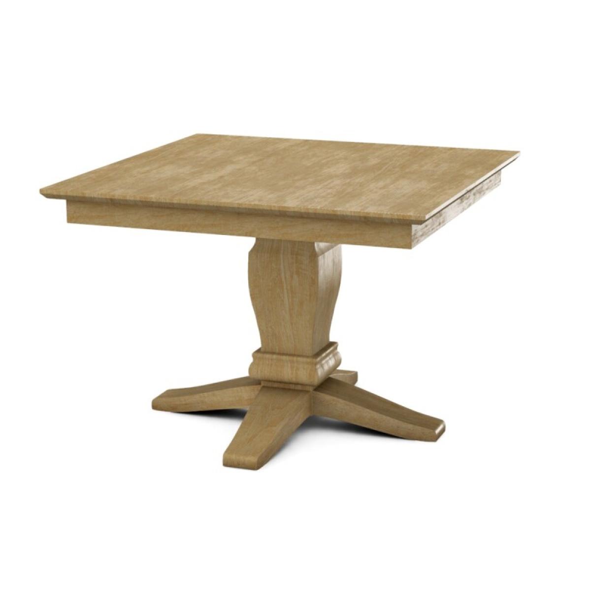 Build Your Own Pedestal Table w/42" Square Top w. Reverse Bevel Edge - Image 34