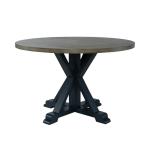 Single Pedestal Table- Navy - Image 3