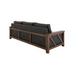 Wooden Frame, Upholstered Sofa - Walnut - Image 5